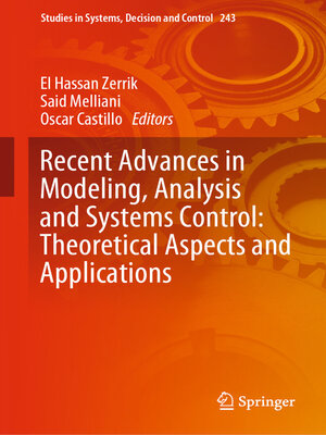 cover image of Recent Advances in Modeling, Analysis and Systems Control
